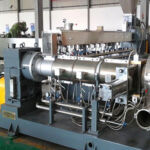 Plastic Two Stage Screw Extruder For soft pvc granulation line (SHJ65-150)