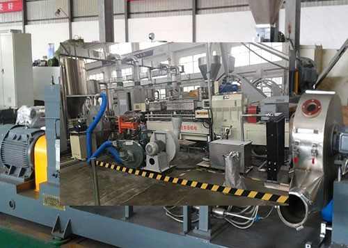 Plastic Two Stage Screw Extruder For soft pvc granulation line (SHJ65-150)