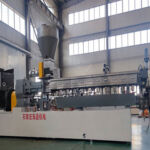 China Co-Rotating Triple Screw Plastic Extruder line